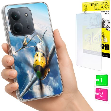 Funda para Xiaomi Redmi 15C 4G de 171 mm con foto y cubierta trasera de cristal 9H. (1/5)