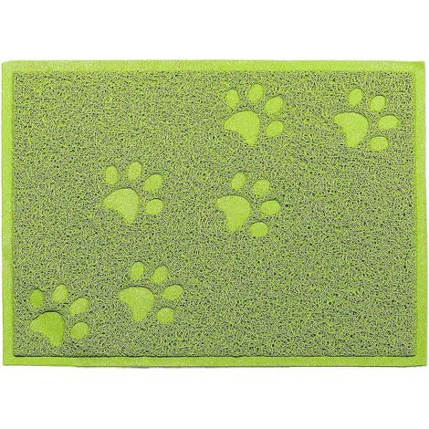 Hochwertige, elastische, wasserdichte PVC-Abfallmatte – 30 x 40 cm (grün)