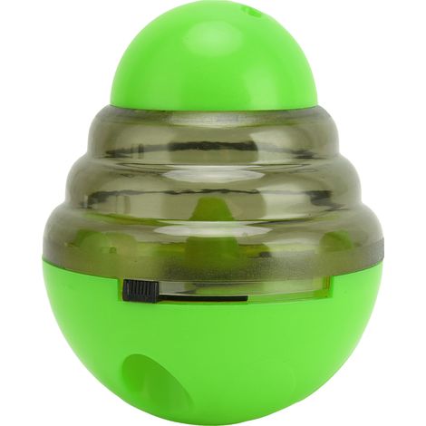 1 distributrice de friandises, interactif, alimentation lente, pour chien et chat, vert (1/5)