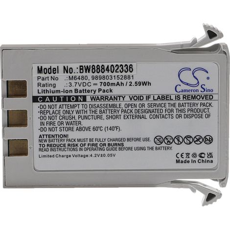 vhbw Akku kompatibel mit Philips Precess Wireless Module, Precess Blue, Expression MR200 Medizintechnik (700 mAh, 3,7 V, Li-Ion)