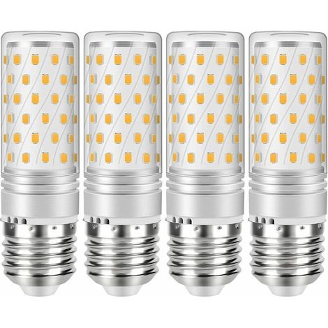 Filiyano-Ampoules LED E27 12 W 2700 K blanc chaud, équivalent à une ampoule à incandescence de 120 W, 1200 lumens, lot de 4 (1/5)