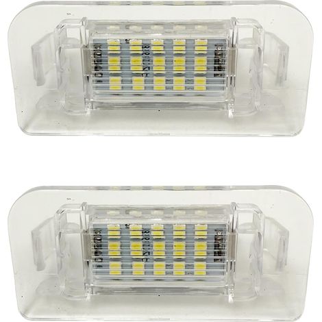 Lot de 2 feux de plaque d'immatriculation pour W246 W242 Classe B 2011-2019 Éclairage de plaque d'immatriculation arrière 2 x 6000 K (1/5)