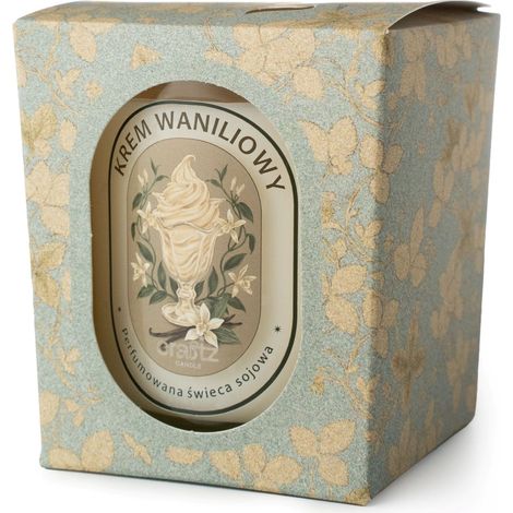 Candela di soia profumata alla crema di vaniglia, 165 g
