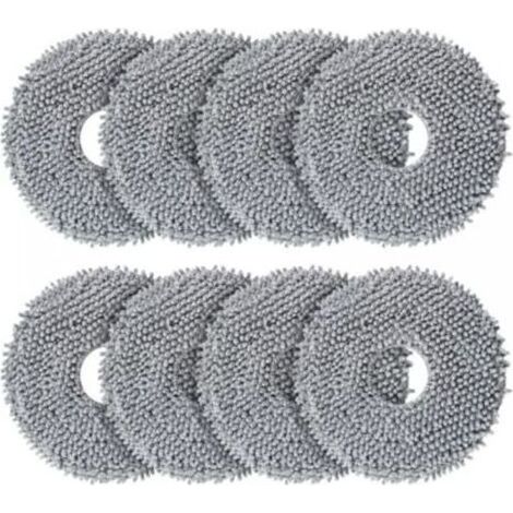 Packung mit 8 Ersatzreinigungstüchern für Saugroboter und Wischmopps (1/4)
