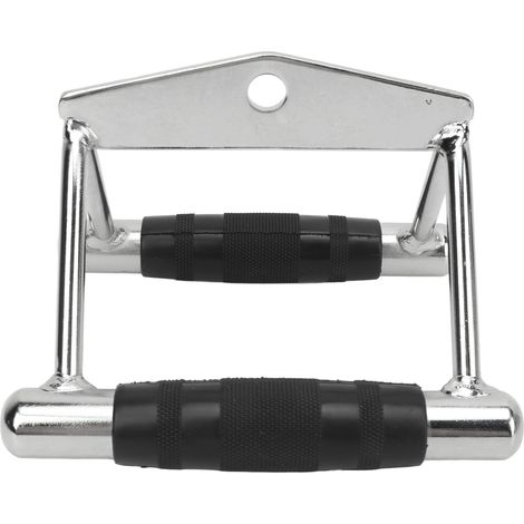 Accessoires de Machine de fixation de câble de poignée de rangée de Double D pour la barre en V de traction de LAT de gymnase à la maison avec la capacité jusqu'à 880LBS (1/5)