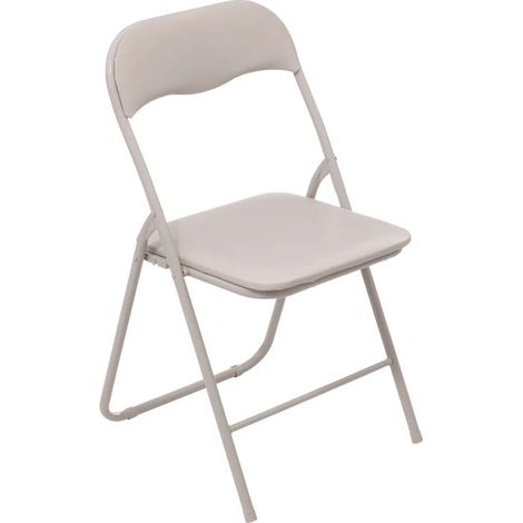 Chaise Pliante "Basic" 79cm Beige (1/3)