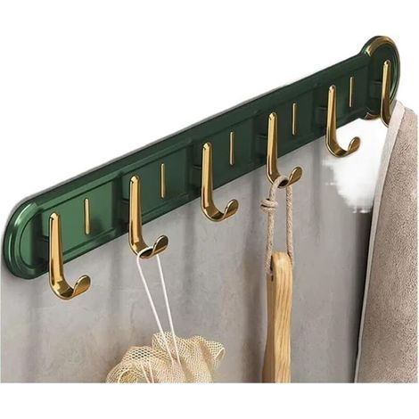 Crochets muraux pour suspendre les vêtements crochets muraux avec barres de suspension (vert, 42 5,5 cm). (1/5)