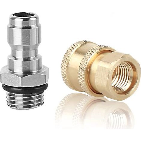 Set mit 2 1/4"-Hochdruckreinigeradaptern mit M14 x 1,5-Schnellanschluss