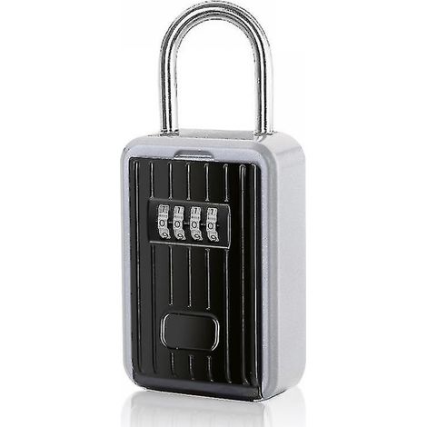 BEBUSINGOTO Stück sicherer Schlüsselkasten, wandmontierter Schlüsselkasten mit 4-stelligem Digitalcode, extra großer Schließkasten, Schlüsselsafe für den Außenbereich mit Griff (1/5)