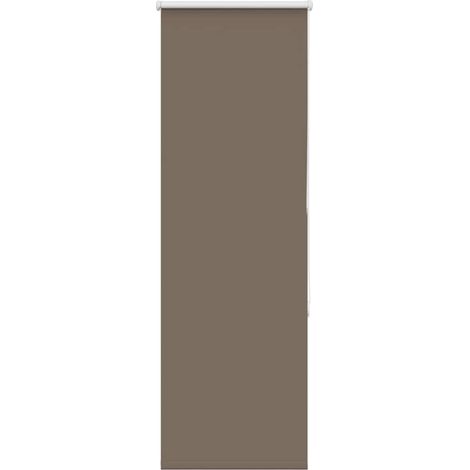 Store enrouleur occultant café 55x130cm largeur du tissu 50,7cm