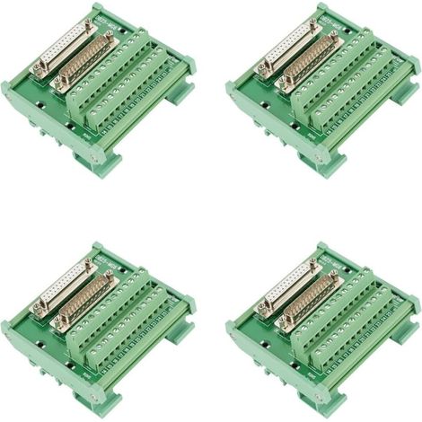 4X DB25 DIN Module D'Interface de Sur Rail Connecteur Mâle / (1/5)