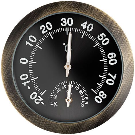Mini thermomètre hygromètre noctilucent pour voiture, surveillance précise de la température et de l'humidité, utilisé pour les véhicules, alliage de zinc à lueur nocturne