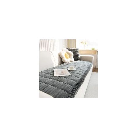 Epais Housse de Canapé Lavable - Nouveau Velours Côtelé Doux Universel Housse, Housse de canapé Antidérapant, Housse Canape d'angle Protège Meubles pour Le Salon (70x150cm)