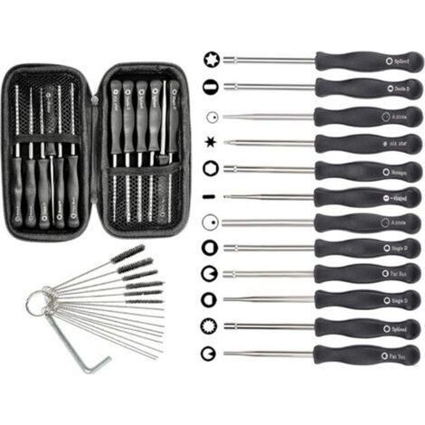 Set de 12 Outils de Réglage de Carburateur Réglage Tronçonneuse Tournevis Reglage Carburateur Tronconneuse 2 Temps Tournevis Pacman/Single D pour Poulan Husq STHIL Echo Débroussailleuse (1/5)