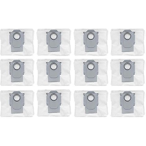 Lot de 12 sacs aspirateurs pour Roborock S8+/ S8 Pro Ultra/ S7 MaxV Ultra/ S7 Pro Ultra/ Q7+ / Q7 Max+/ Q8 Max+/ Q5 Pro+/T8 (1/5)