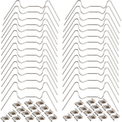 Filiyano – Kit de réparation pour serre comprenant 60 fixations en acier inoxydable pour vitres de serre (1/4)