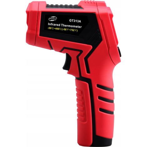 Thermomètre laser infrarouge sans contact, émissivité -50 +400° (1/5)
