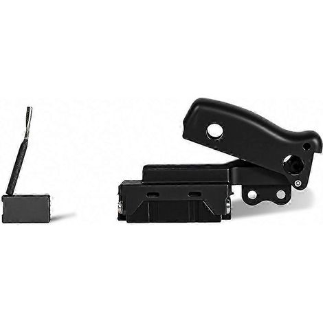 Interrupteur de déclenchement pour scie à onglets Dewalt DW712, avec 2 balais de charbon moteur, pièce de rechange compatible, remplacement facile, outillage électrique professionnel. (1/5)