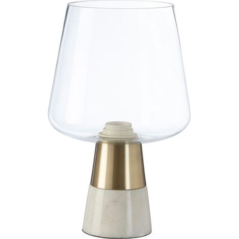 Premier Housewares Glass Shade Edison Lamp