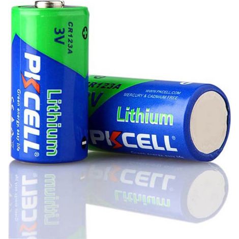 Pkcell – Pile CR123A Lithium 3V – Haute capacité pour appareils électroniques – Compatible avec souris, télécommandes, détecteurs de fumée (1/4)