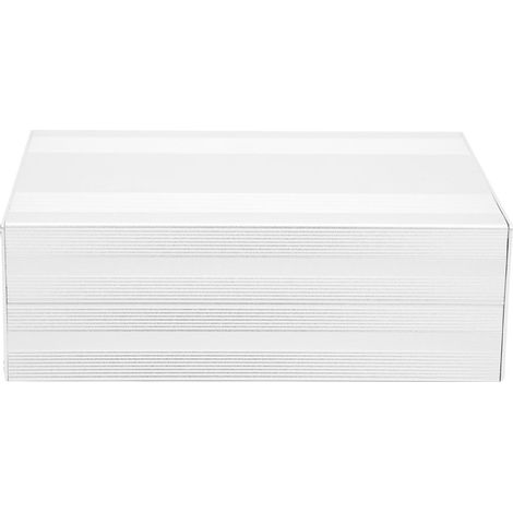 Boîtier de projet en aluminium, argent mat, pour montage de cartes électroniques, 68 x 145 x 200 mm (1/5)