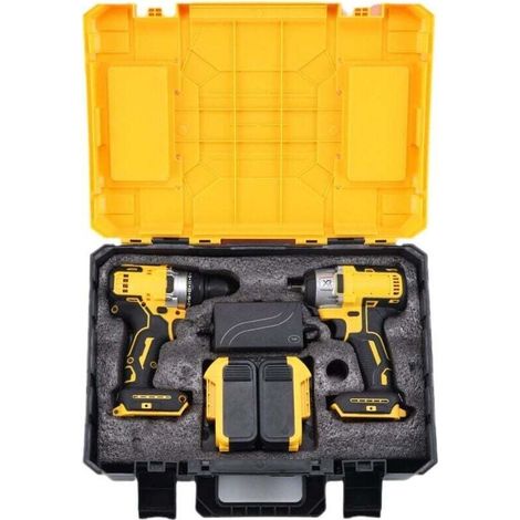 2-teiliges Set: Bohrmaschine + Schlagschrauber DCF887 + Ladegerät DCB115 + Transportkoffer