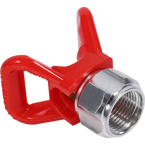 Protecteur de Nozzle Universel Airless - Garde De Siège Pour Pistolets de Peinture - Métal et Plastique Rouge - G7/8-14 - Pour Wagner, Titian et Autres (1/5)