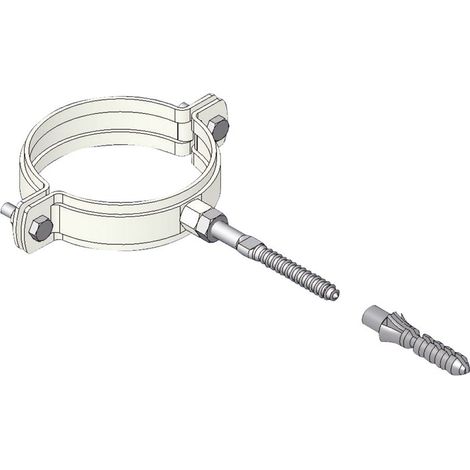 Collare di fissaggio - ø 100 mm verniciato bianco 0000051053B
