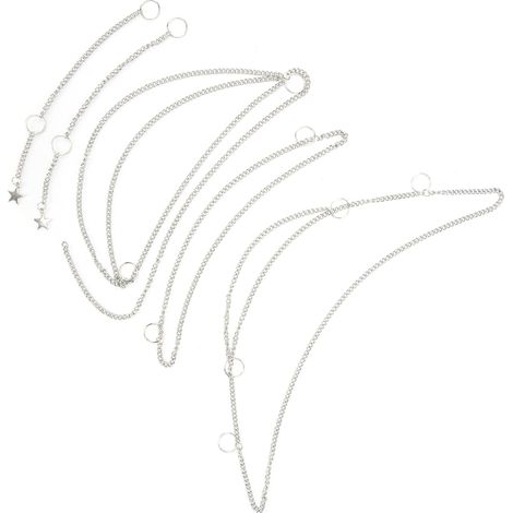 Chaîne Capillaire Métal pour Tresses et Locks, Ornement Punk DIY Coiffure (1/5)