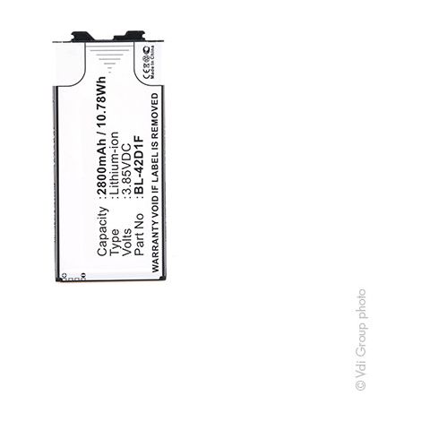 NX - Batterie téléphone, smartphone, GSM pour LG 3.85V 2800mAh - BL-42D1FBL42D1FEAC632 (1/3)