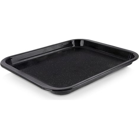 Rechteckige emaillierte Backform für Fleischkuchen 36 x 28 cm