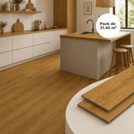 Vinylboden SPC Klick-System 21,45 m² Sequoia – Integrierte Trittschalldämmung, 0,5 mm Nutzschicht – Farbe Sequoia (1/5)