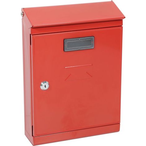 CASSETTA POSTALE ROSSO MM.320X220X80