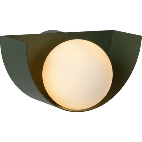 Lucide Benni aplique de pared verde y blanco diseño moderno