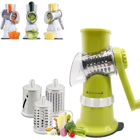 Mandoline Manuelle Multifonction De Slicer De Légumes 3in1 Avec 3 Lames Minstrop