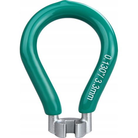 Chiave per centrare i raggi della ruota della bicicletta, 3,3 mm, verde, SuperB TB-5550 (1/2)