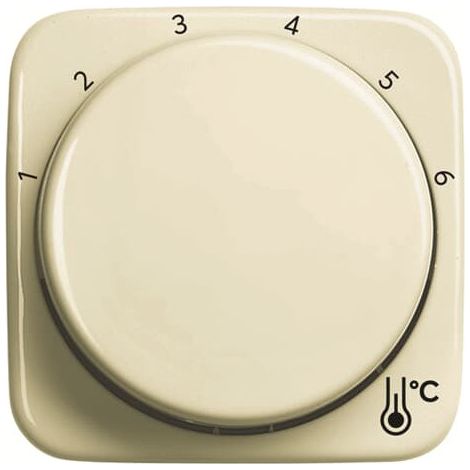 Busch-Jaeger Disco centrale con stampa scala 1 … 6 per regolatore di temperatura ambiente Manopola bianca - Busch-Duro 2000® SI (1794 R-212), 2CKA001710A4190
