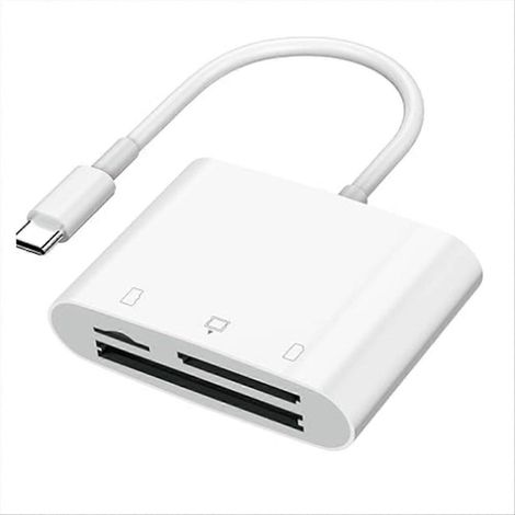 SD-Kartenleser für Smartphone/Laptop, Dreifach-Kartenleser kompatibel mit SD- und TF-Karten, Digitalkamera-Sucher, Plug & Play (1/5)