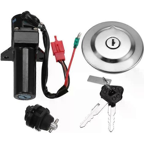 Kit de verrouillage pour contacteur d'allumage électrique de moto, bouchon de réservoir d'essence et clé de verrouillage de selle pour Yamaha YBR125 (2007-2014) - JXLGV (1/5)