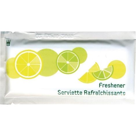 Serviette Rafraîchissante Citronnée - Lot de 500 - Plastico