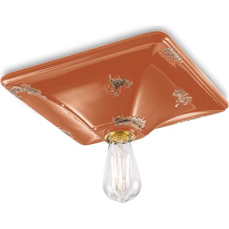 VINTAGE C136, Plafoniera, Ferroluce - Colore: Arancione (1/3)