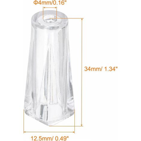 34mm Venetian blind pendant, wooden clock accessory, Venetian blind curtain accessory, transparent plastic accessory (15 pieces) (1/5)