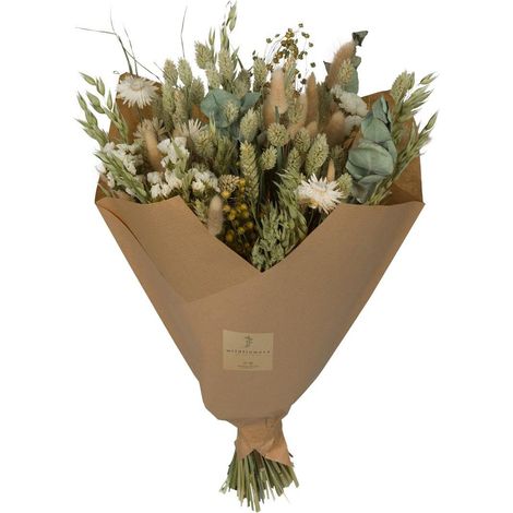 Fleurs séchées - Bouquet classique décoratif - couleurs naturelles - hauteur 60 cm - PANGIVO