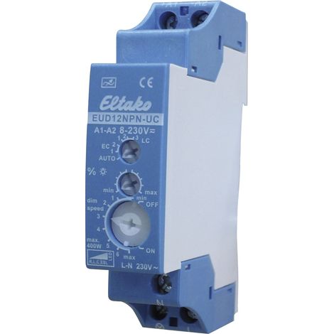 Eltako 21100806 Hutschienen Dimmer Geeignet für Leuchtmittel: Glühlampe, Energiesparlampe, Halogenla