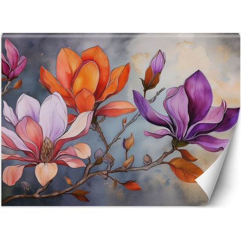 Fototapete Blume Natur Aquarell 100x70 cm (1/5)