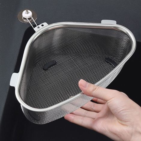 1 panier égouttoir, panier égouttoir triangulaire pour évier, passoire, égouttoir de cuisine