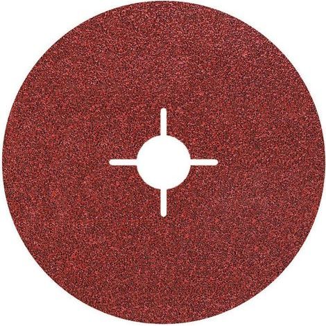 50 Disques abrasifs, Grain 24, Diamètre 125 mm, Pour meuleuse d'angle, Bois et métal (1/5)
