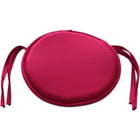 cojín redondo para asiento, con funda extraíble y correas de sujeción, apto para uso interior y exterior, para sillas y taburetes. (1/5)