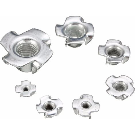 Quatre Broches T Écrou En Acier Au  Pour Bois 10Pcs - M8