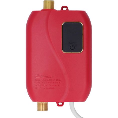 Mini chauffe-eau électrique 3500 W, chauffe-eau instantané à chauffage rapide pour salle de bain et cuisine (taille standard) (1/5)